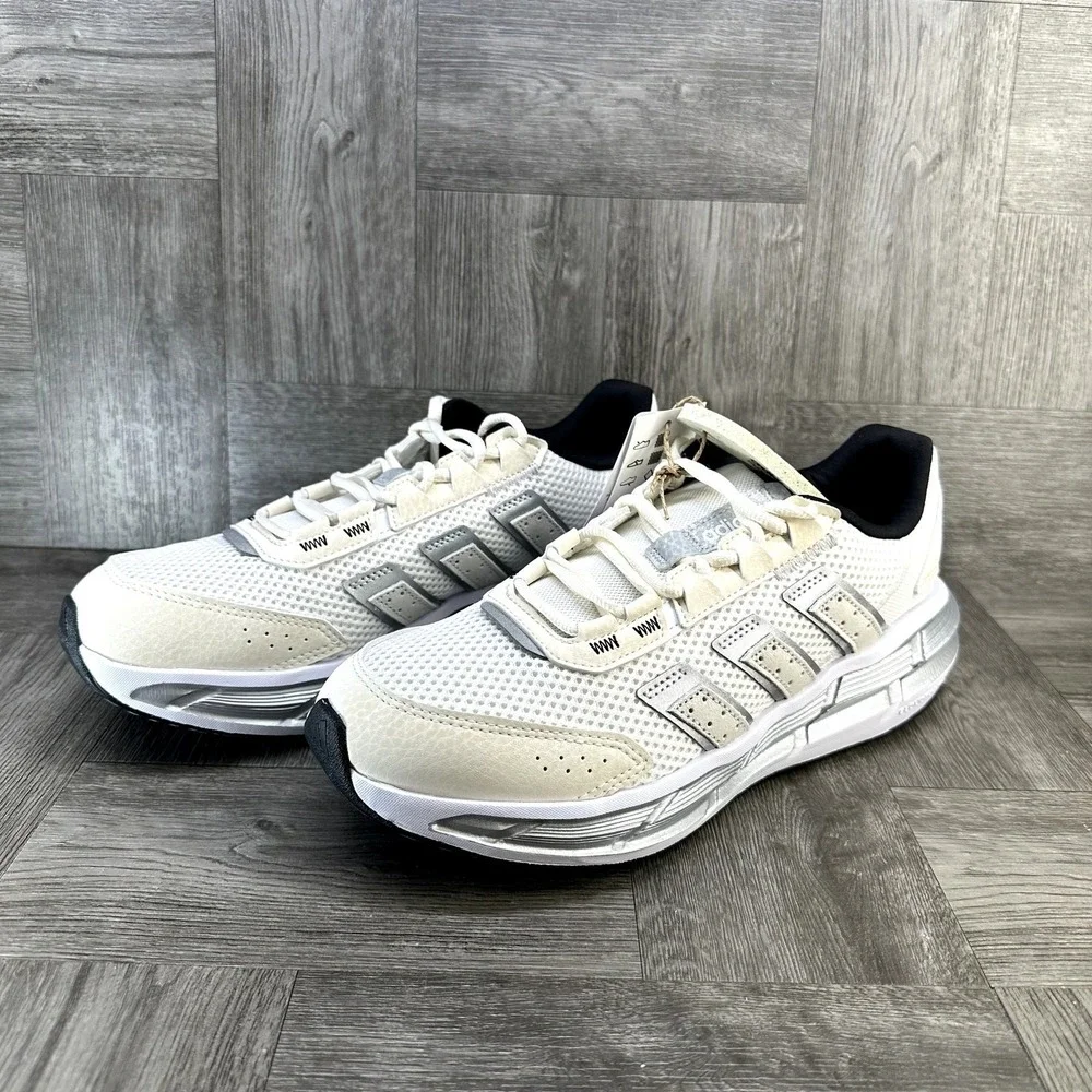 Adidas‎ Astrastar Sneakers Womens 10 White Silver Mesh Running NEW JS5039